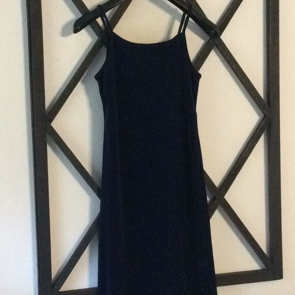 My Michelle Girls Navy Velour Maxi